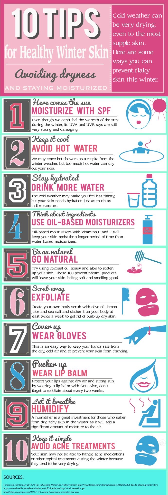 10 Tips For Healthy Winter Skin