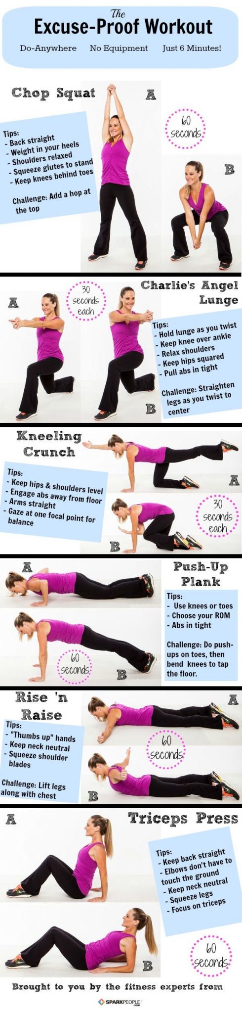 6 Minute Exercise Without Equipment